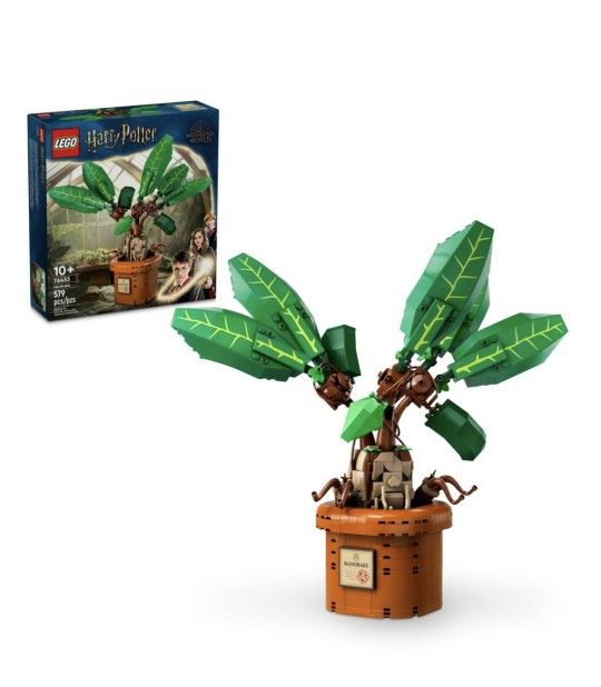 LEGO Harry Potter Mandrake
Magical Plant Building Set Toy,
579 pcs