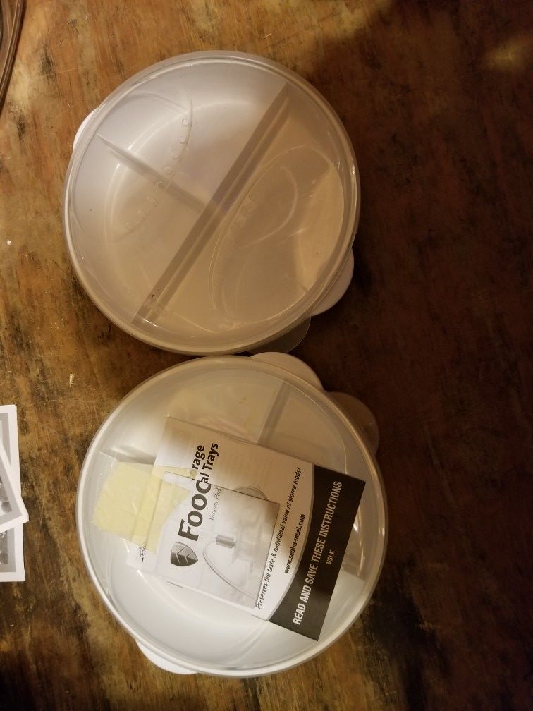 FOODSAVER V3250 PLUS RIVAL SEAL A MEAL CONTAINERS for Sale in