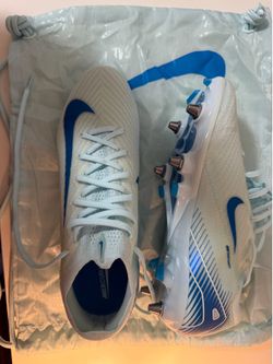 Nike Mercurial Vapor Elite SG Soccer Cleats – White/Blue – US Men’s Size 8.5 – Brand New