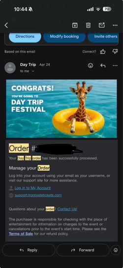 2day GA Day Trip Wristband