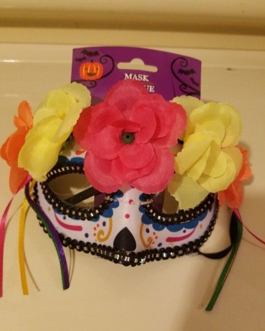 Day Of The Dead Halloween Mask. New!