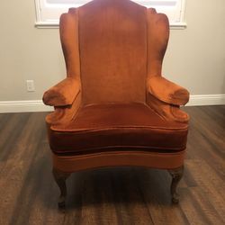 Queen Anne style Wingback Chair