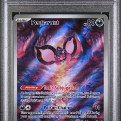Percharunt 2024 Pokemon Shrouded Fable PC ETB Black Star Promo PSA 8