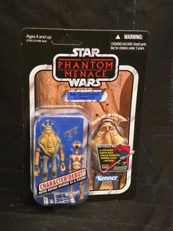 Rare Star Wars Ben Quadinaros & Otoga-222 (Podracer) VC81 The Phantom Menace