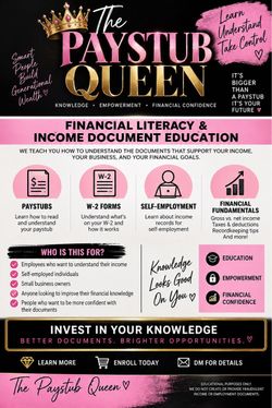 The Paystub Queen™ Financial Literacy Academy