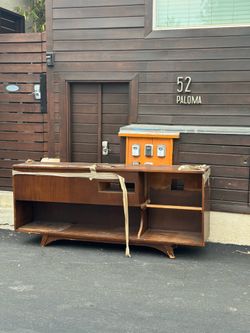 Free vintage record cabinet