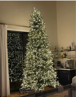 Beautiful 12 foot pre lit Christmas tree