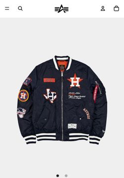 HOUSTON ASTROS X ALPHA X NEW ERA MA-1 BOMBER JACKET