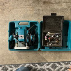 Makita Router With 20+ Bits 