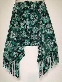 Oversized Anti Pill Fleece Scarf With Fringe, Shawl Юз