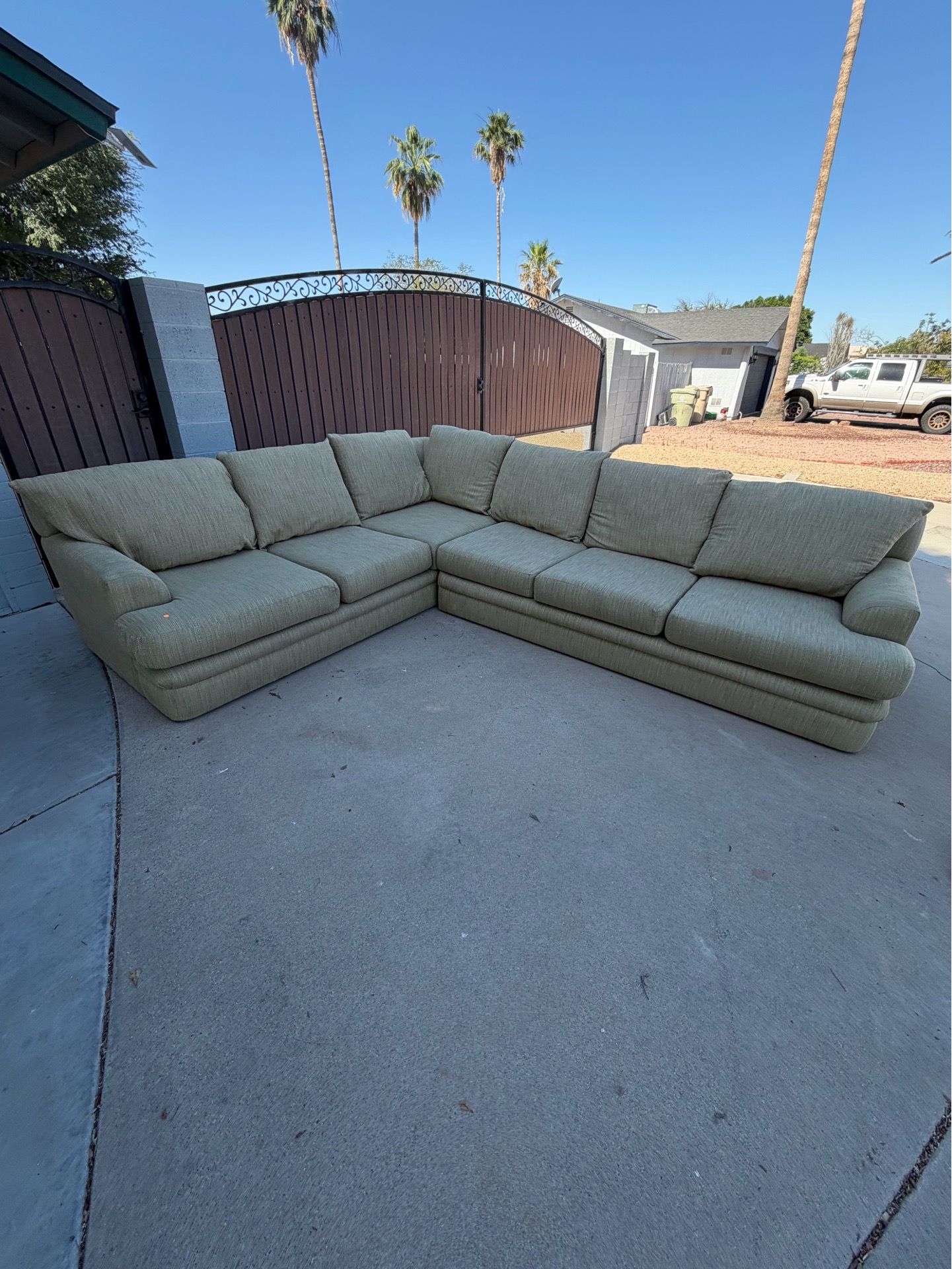 L-shaped couch