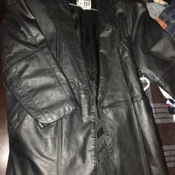 Leather Women’s Trench Coat