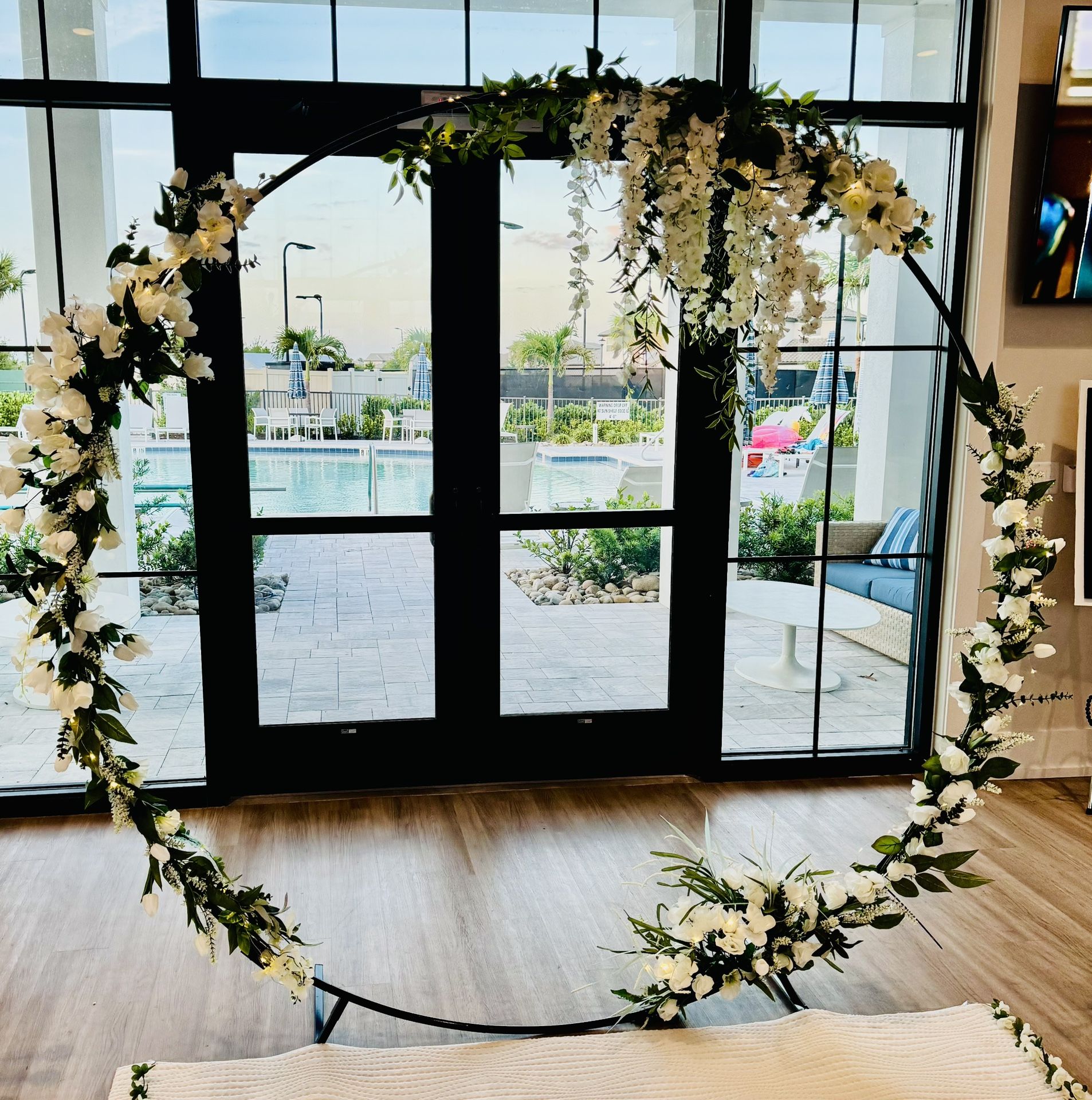 Wedding Arch with Flowers