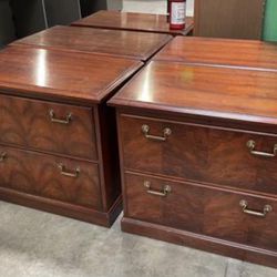 4 Matching Kimball Mahogany Traditional File Cabinets! Only $40 Ea!