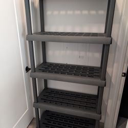 5-Tier Plastic Shelving Unit