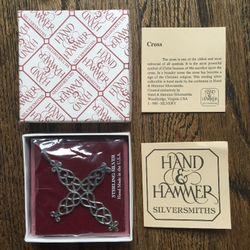New Sterling Silver Pierced Cross by Hand & Hammer