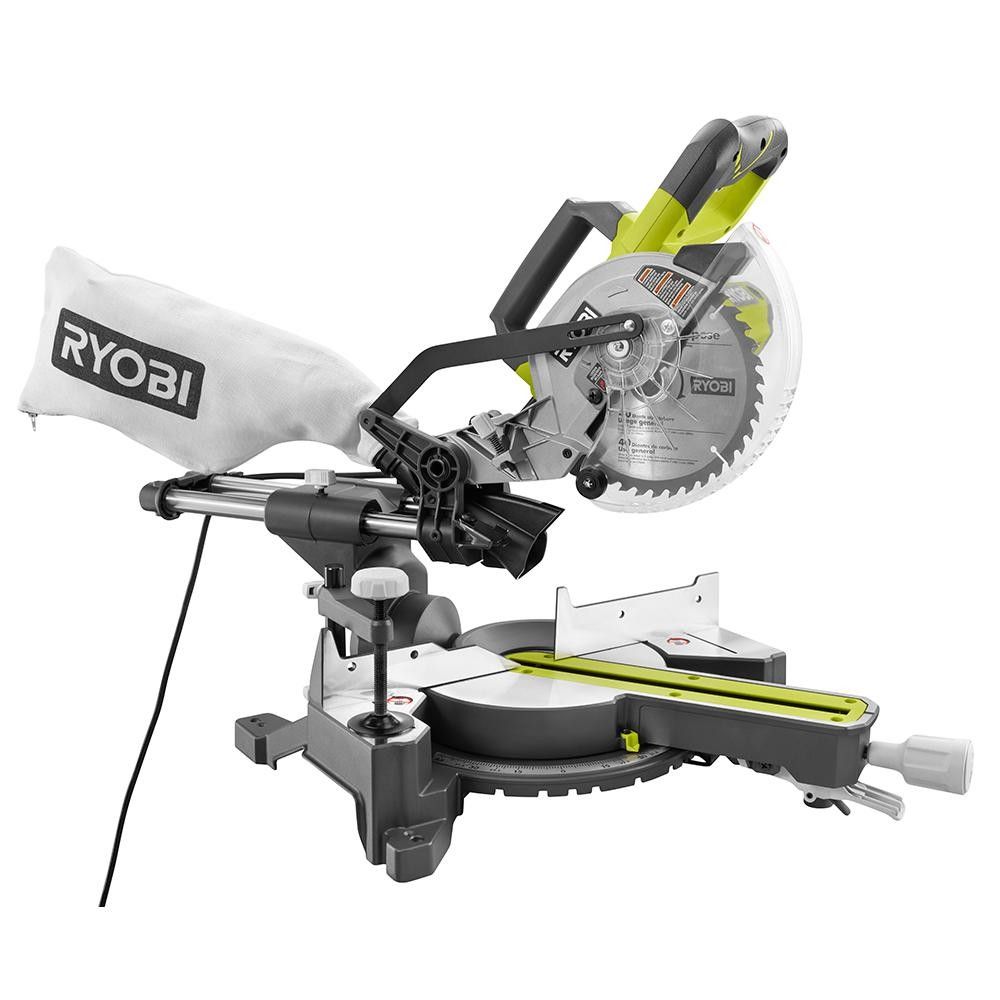 RYOBI 7-1/4" In Sliding Miter Saw