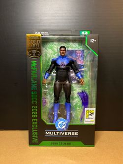 DC Multiverse John Stewart Ultraviolet Lantern Gold Label *SDCC*