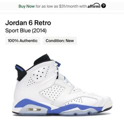 Jordan 6 2014 Version!!!