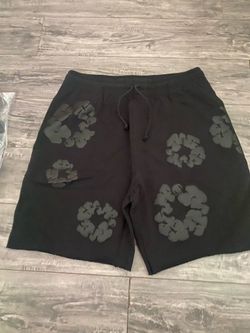 Black and gray denim tears large left they run a little small