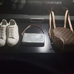 Louis Vuitton Shoes, Purse, and Backpack