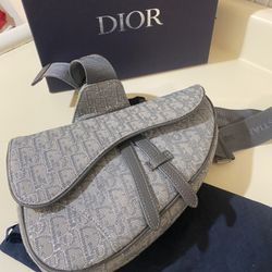 Christian Dior Saddle Diamond Shoulder Bag