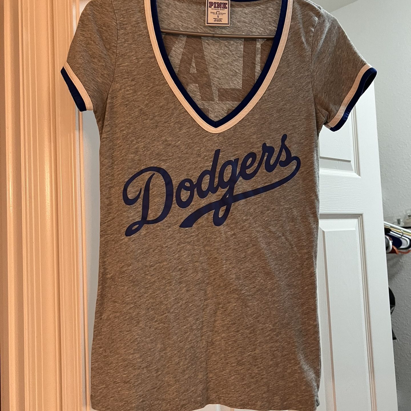 Victoria Secret pink Los Angeles Dodgers shirt size Large $30 price is firm  for Sale in Los Angeles, CA - OfferUp
