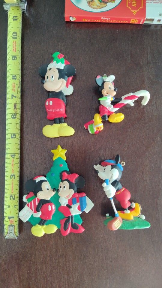 Vintage Disney Christmas Ornaments Mickey Mouse