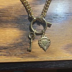 Gold Necklace With Charms