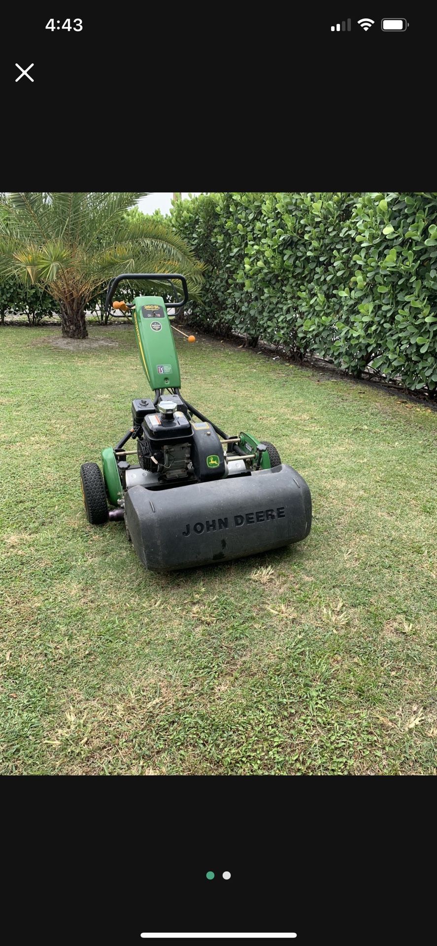 John Deere 260 SL Precision Cut Reel Mower - Professional Golf Putting Greens