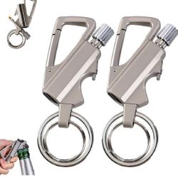 🔥 2-Pack Keychain Lighter (Metal Match Style) – NEW