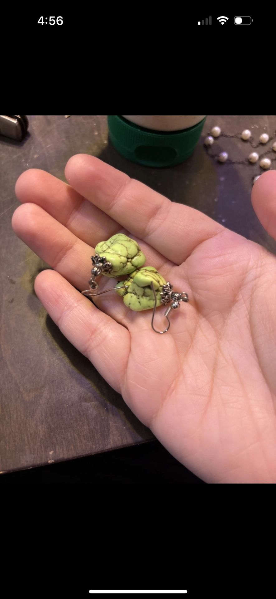 Green Turquoise Earrings