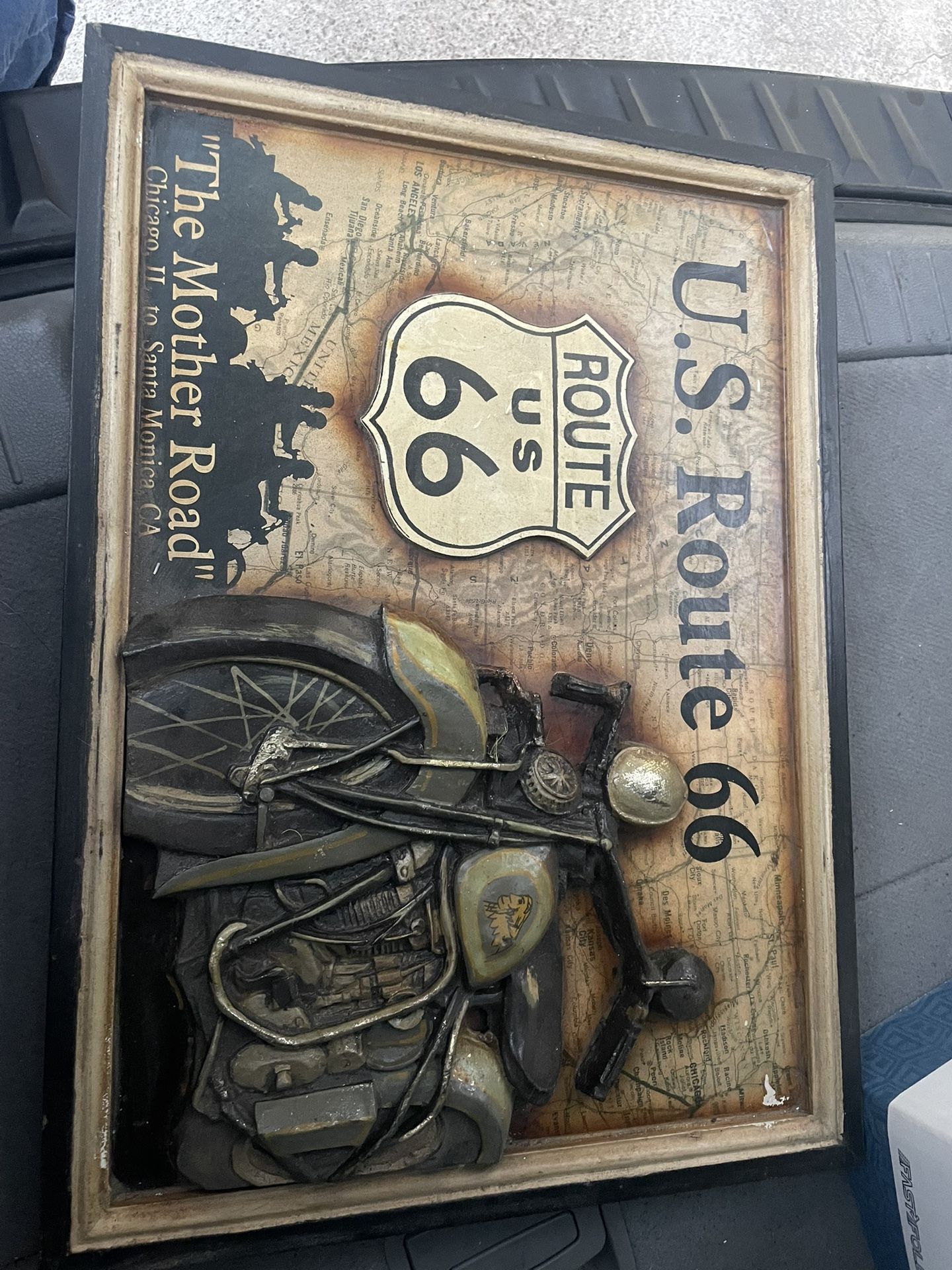 Vintage 1926 Beautiful 3D Artwork “The Mother Road”