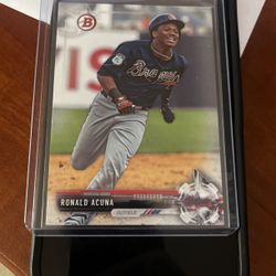 Ronald Acuna Rookie Baseball Card