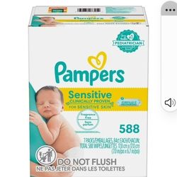 4.8)4.8 stars out of 15974 reviews15,974

Pampers Baby Wipes Sensitive Perfume Free 7X Refill Packs 588/Carton (75461) 754619/75461


