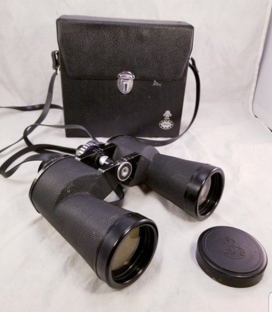 Tasco Binoculars 10x50 36ft wide angle vintage w/case. **price Is Firm**