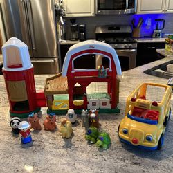 Fisher Price Barn With Animals