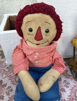 Vintage Raggedy Andy Cloth Doll