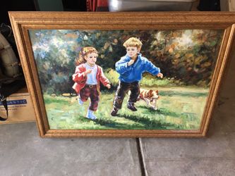 Hand painted portrait