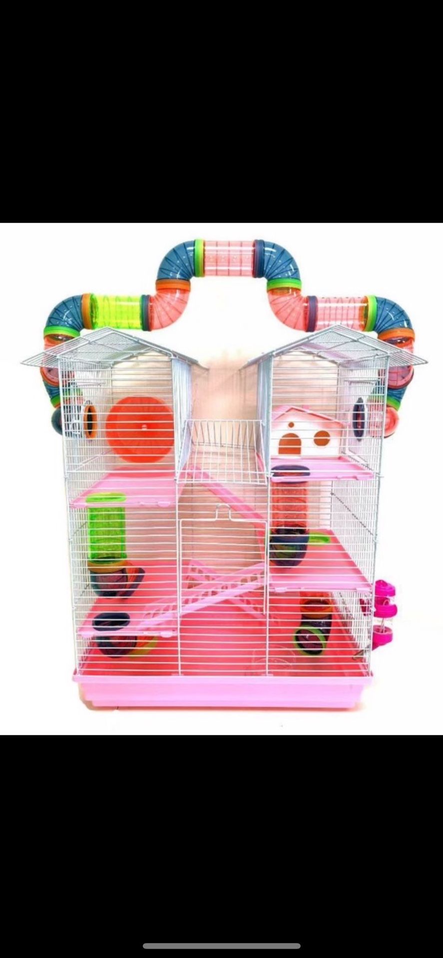 Pink Hamster Cage