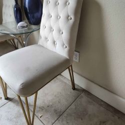 Velvet Tufted Chairs * Set Of 2  