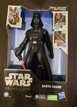 Star Wars the Black Series Darth Vader Obi Wan Kenobi Galactic Action 12in   A6