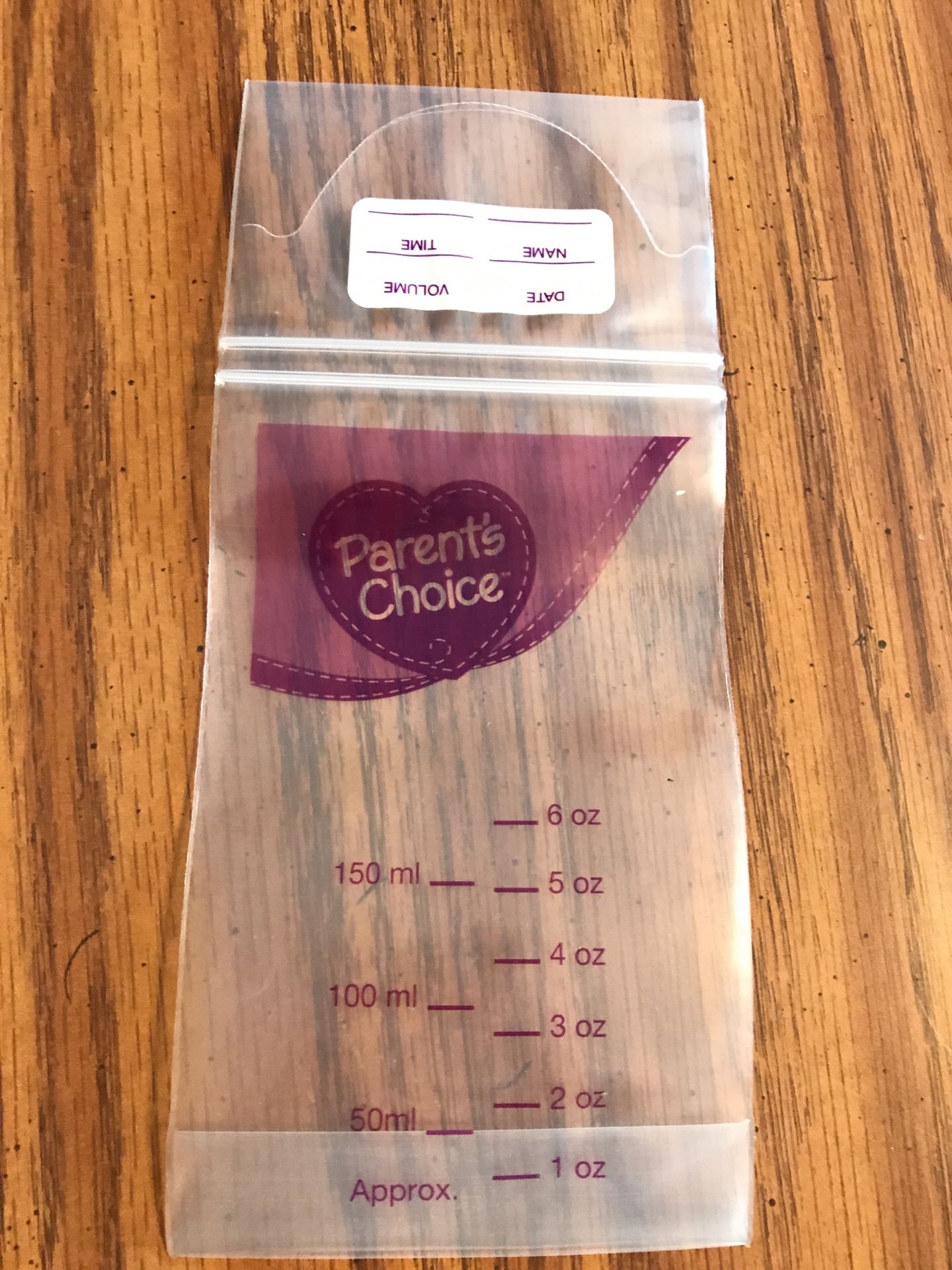Parents Choice Breast Milk Storage Bags
