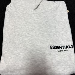 Essentials Hoodie Size L Light Oatmeal Colorway