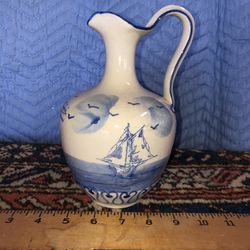 Antique Porcelain Ewer From France (damaged)