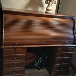 Vintage Roll Top Desk