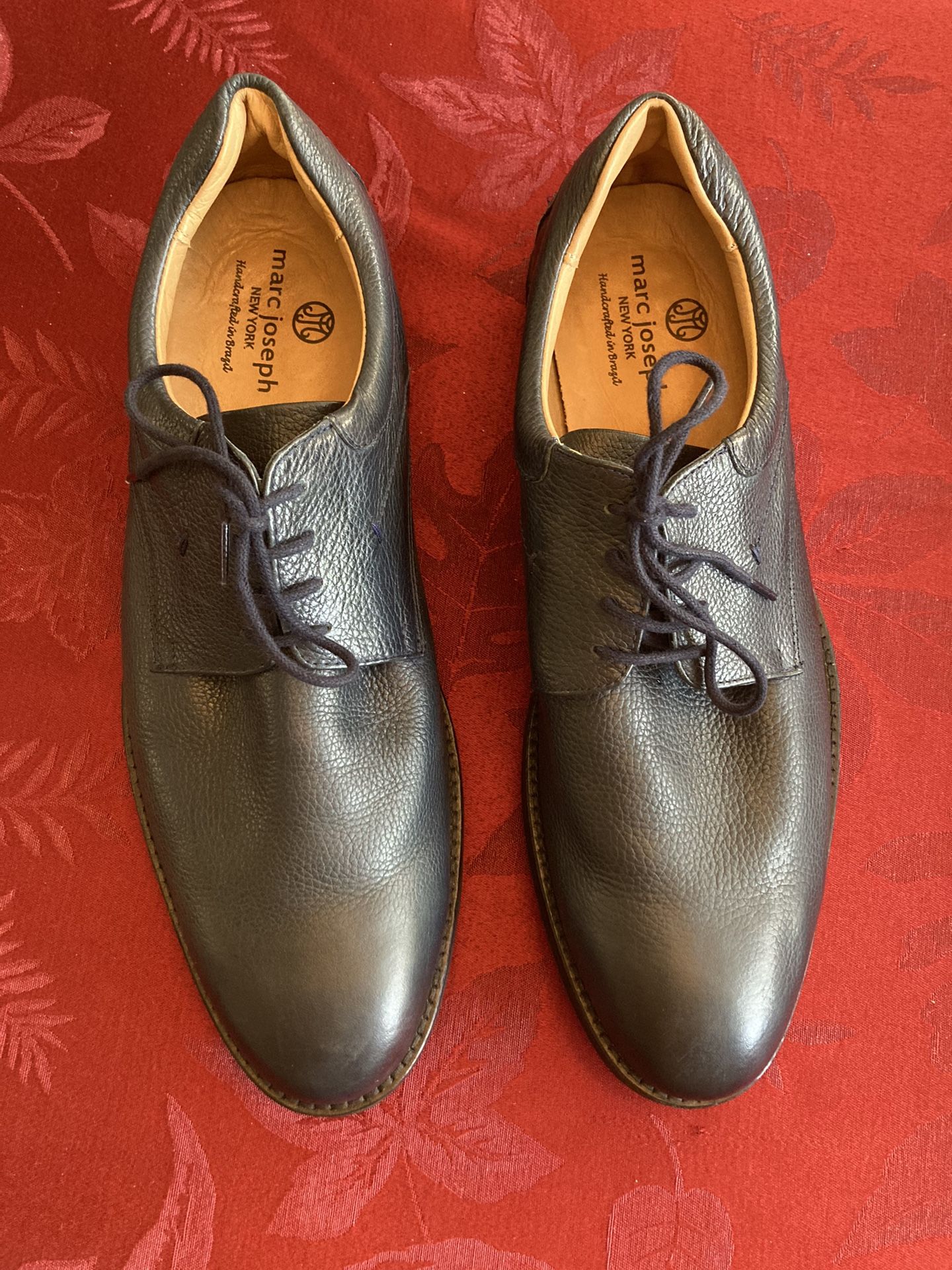 Men’s Size 13 Navy Luxury Marc Joseph New York Leather Shoes