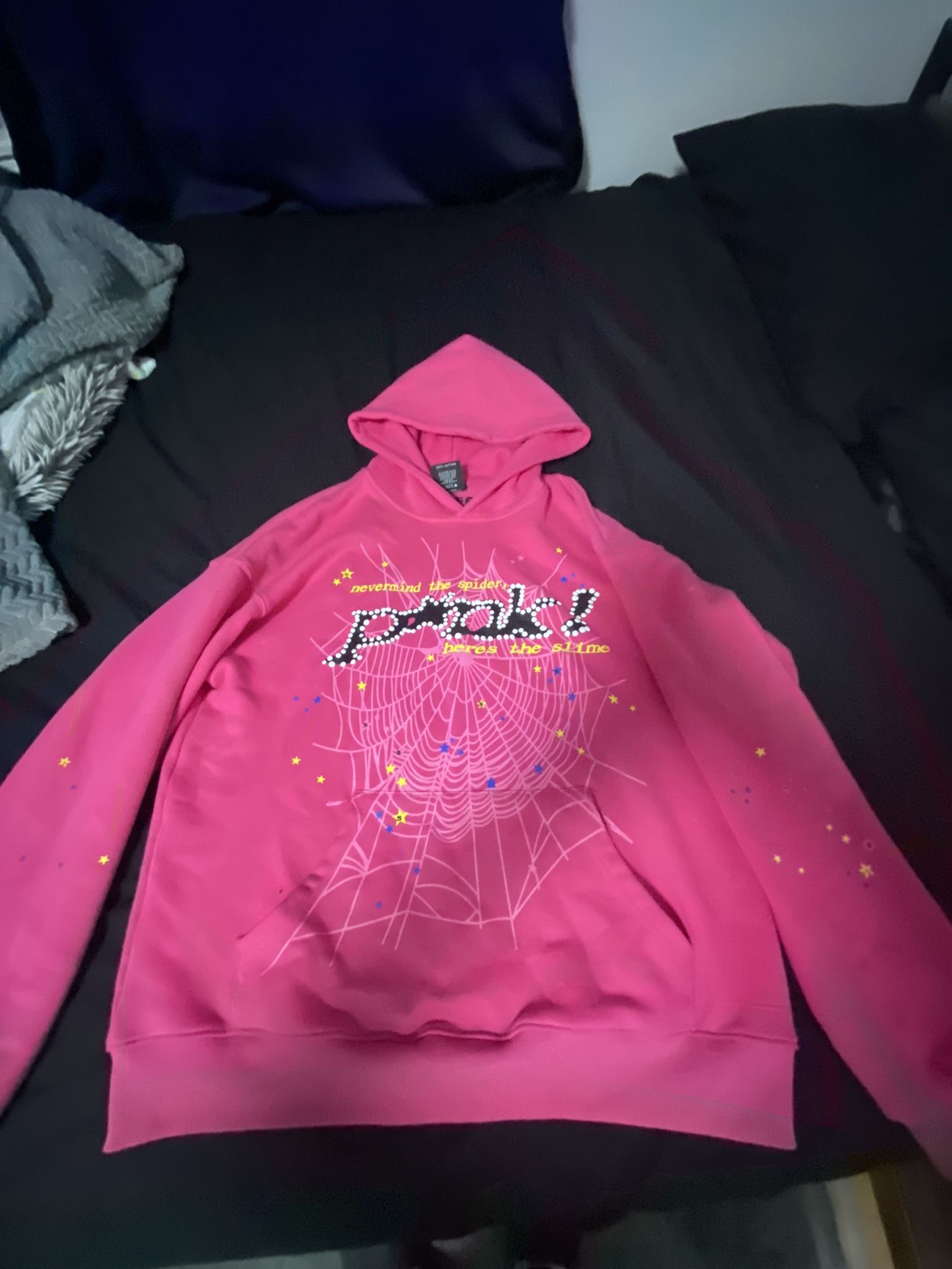 Pink Spider Hoodie size medium