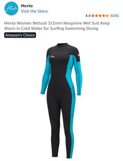 New, Women's WETSUIT HEVTO 3/2 mm sz 12