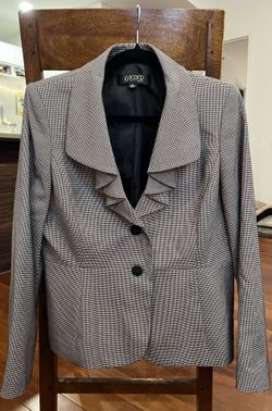 Kasper Ruffle Blazer Herrington Size 10